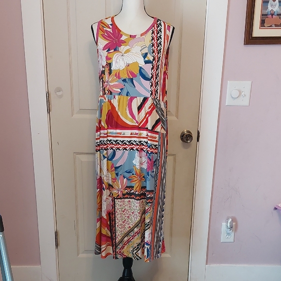 Johnny Was Rachel May Easy Fit Tank Dress Size L - Picture 2 of 11